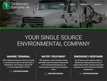 Tablet Screenshot of oilrecoveryco.com